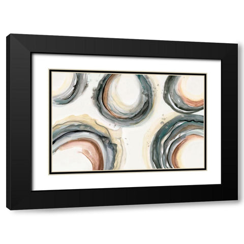 Elasticity Black Modern Wood Framed Art Print with Double Matting by Nan