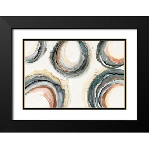 Elasticity Black Modern Wood Framed Art Print with Double Matting by Nan