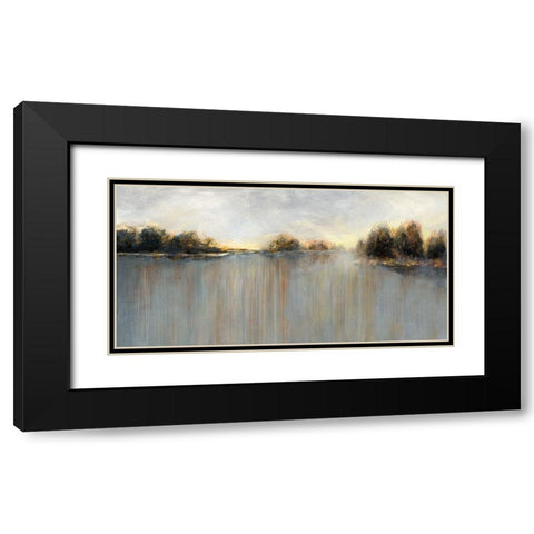 Rain at Dawn Black Modern Wood Framed Art Print with Double Matting by Nan