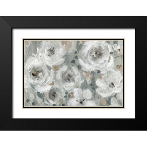 Neutral Symphony Black Modern Wood Framed Art Print with Double Matting by Robinson, Carol
