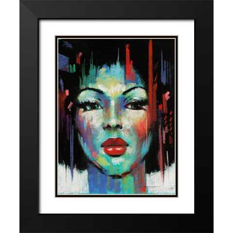 Pop Pastel I Black Modern Wood Framed Art Print with Double Matting by Orme, E. Anthony