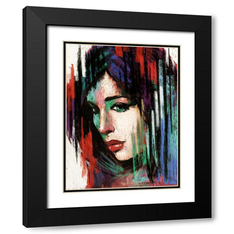 Pop Pastel II Black Modern Wood Framed Art Print with Double Matting by Orme, E. Anthony