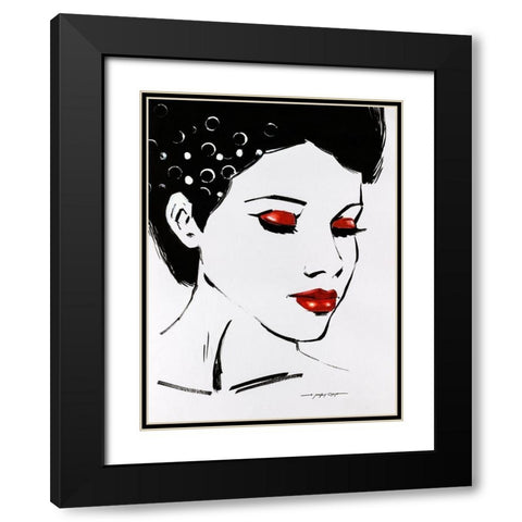 Sketchy Pop II Black Modern Wood Framed Art Print with Double Matting by Orme, E. Anthony
