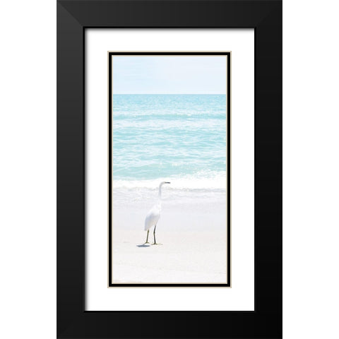 Summer Egret I Black Modern Wood Framed Art Print with Double Matting by Carpentieri, Natalie