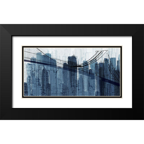 The Other Side Black Modern Wood Framed Art Print with Double Matting by Jill, Susan