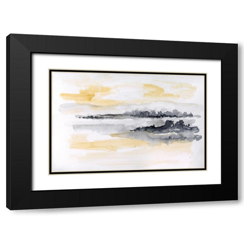 Whispering Wind II Black Modern Wood Framed Art Print with Double Matting by Nan