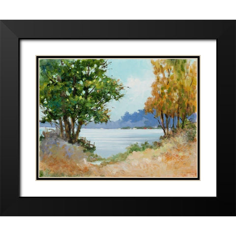 Fall Day Black Modern Wood Framed Art Print with Double Matting by Orme, E. Anthony