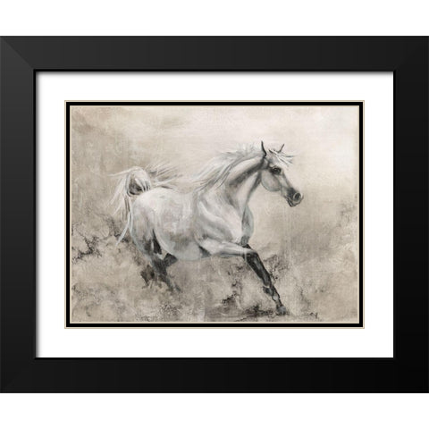 Majestic Stallion I Black Modern Wood Framed Art Print with Double Matting by Brooks, Donna