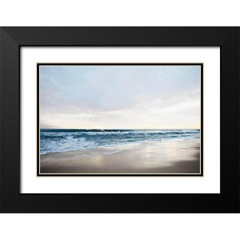 Shimmering Dawn Black Modern Wood Framed Art Print with Double Matting by Carpentieri, Natalie