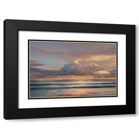 A Morning Meditation Black Modern Wood Framed Art Print with Double Matting by Calascibetta, Mike
