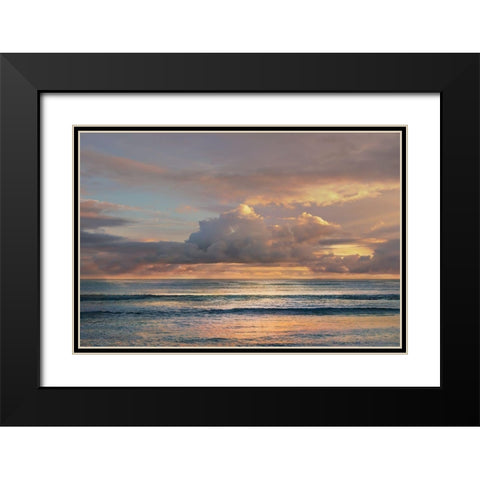A Morning Meditation Black Modern Wood Framed Art Print with Double Matting by Calascibetta, Mike