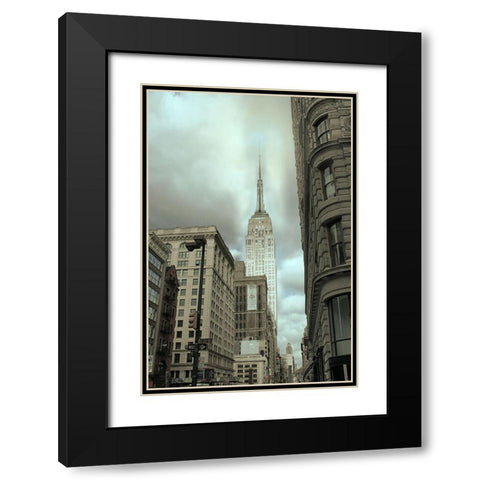 Empire View Black Modern Wood Framed Art Print with Double Matting by Jill, Susan