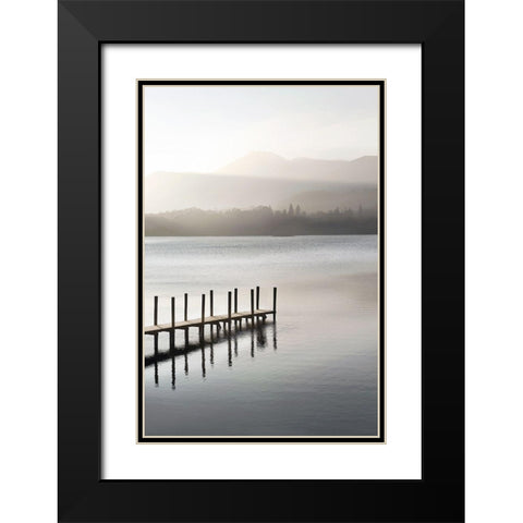 Dusky Dawn Black Modern Wood Framed Art Print with Double Matting by Adams, Peter