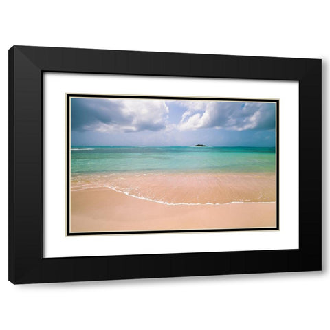 Clear Beach Black Modern Wood Framed Art Print with Double Matting by Foulke, Doug