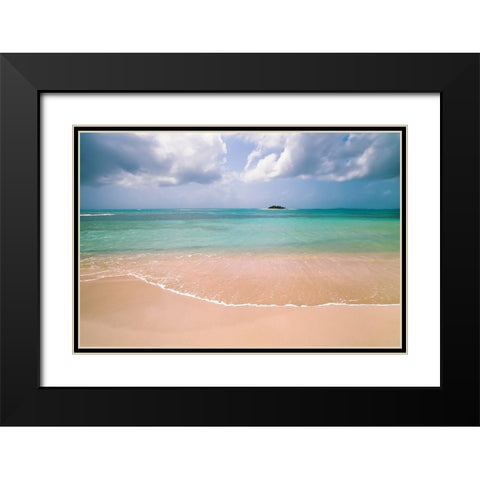 Clear Beach Black Modern Wood Framed Art Print with Double Matting by Foulke, Doug