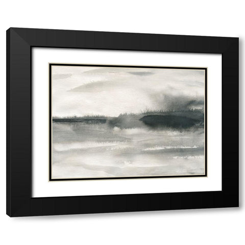 Marshland Mist Black Modern Wood Framed Art Print with Double Matting by Robinson, Carol