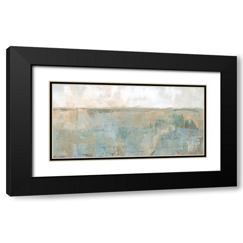 Distant Fields Black Modern Wood Framed Art Print with Double Matting by Robinson, Carol