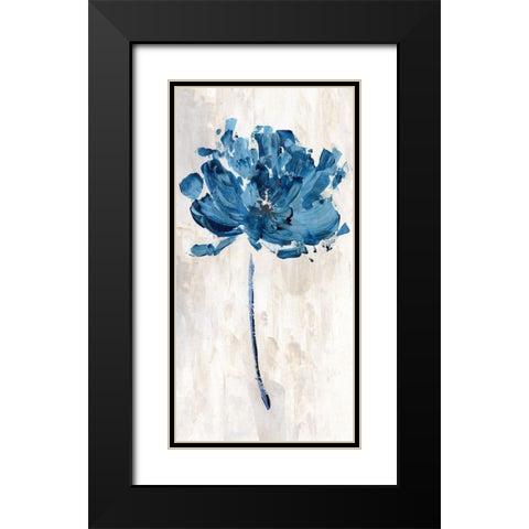 Bluejean Flower I Black Modern Wood Framed Art Print with Double Matting by Craven, Katrina