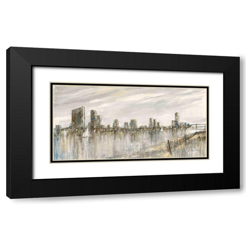 Skyline Sail Black Modern Wood Framed Art Print with Double Matting by Manning, Ruane