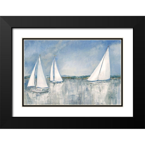 Catching the Breeze Black Modern Wood Framed Art Print with Double Matting by Manning, Ruane