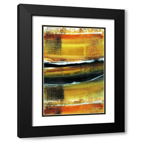 Desert Night II Black Modern Wood Framed Art Print with Double Matting by Jill, Susan