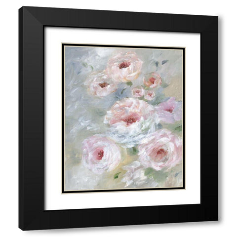 Rush of Blush Black Modern Wood Framed Art Print with Double Matting by Nan