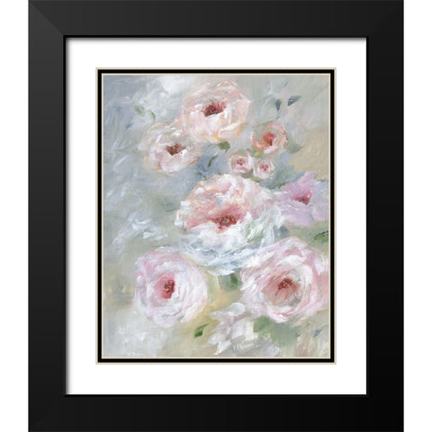 Rush of Blush Black Modern Wood Framed Art Print with Double Matting by Nan