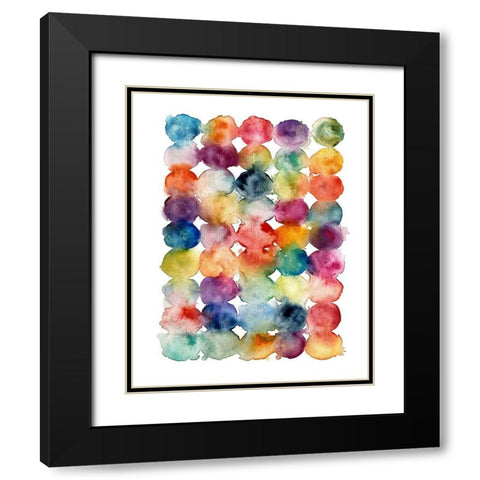 Spectrum Side by Side Black Modern Wood Framed Art Print with Double Matting by Robinson, Carol