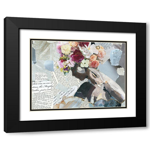 Contemplation II Black Modern Wood Framed Art Print with Double Matting by Robinson, Carol