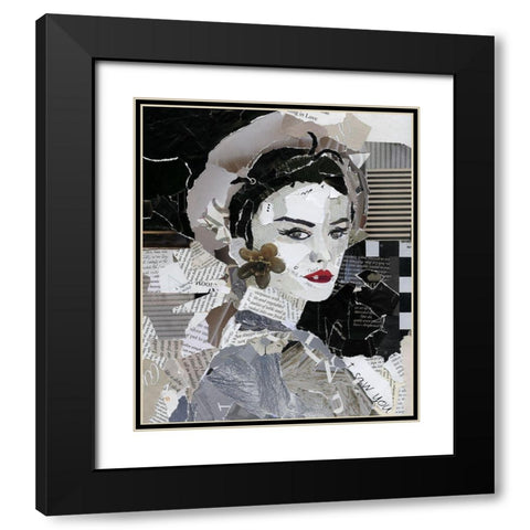 Runway Pause Black Modern Wood Framed Art Print with Double Matting by Robinson, Carol