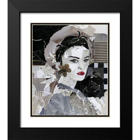 Runway Pause Black Modern Wood Framed Art Print with Double Matting by Robinson, Carol