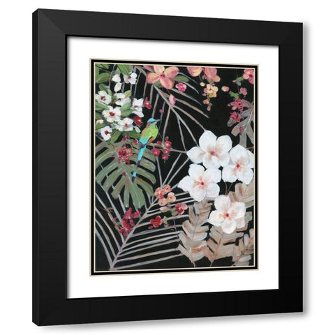 Tropical Midnight I Black Modern Wood Framed Art Print with Double Matting by Swatland, Sally