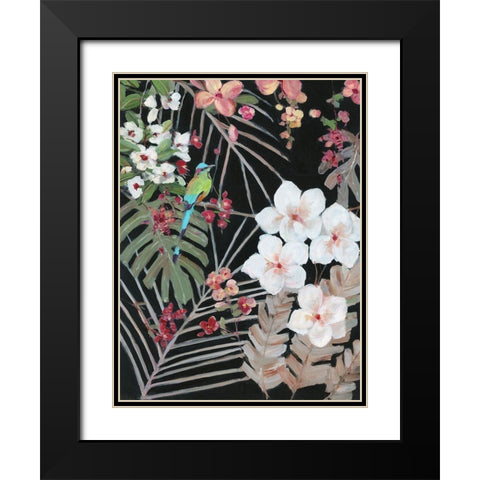 Tropical Midnight I Black Modern Wood Framed Art Print with Double Matting by Swatland, Sally