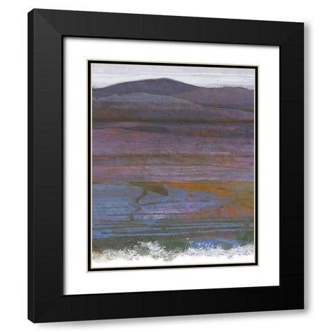 Majestic Mountains II Black Modern Wood Framed Art Print with Double Matting by Jill, Susan