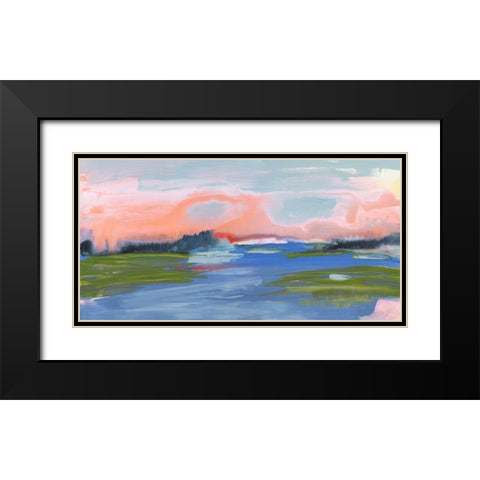 Kattskill Bay Black Modern Wood Framed Art Print with Double Matting by Jill, Susan