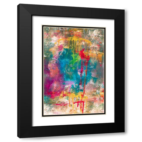 Summer Night II Black Modern Wood Framed Art Print with Double Matting by Jill, Susan