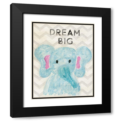 Safari Dream Big Black Modern Wood Framed Art Print with Double Matting by Carpentieri, Natalie