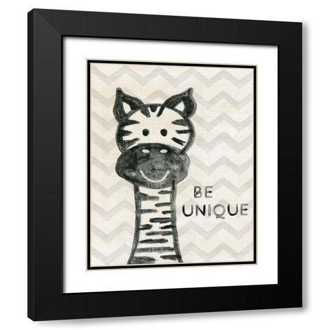 Safari Be Unique Black Modern Wood Framed Art Print with Double Matting by Carpentieri, Natalie