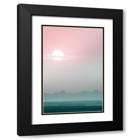 Mekong River Sunset Black Modern Wood Framed Art Print with Double Matting by Sturdevant, Jay