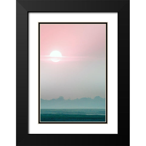 Mekong River Sunset Black Modern Wood Framed Art Print with Double Matting by Sturdevant, Jay