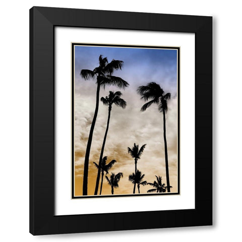 Evenings Edge I Black Modern Wood Framed Art Print with Double Matting by Carpentieri, Natalie