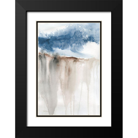 Windy Cliff II Black Modern Wood Framed Art Print with Double Matting by Robinson, Carol
