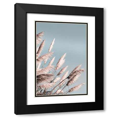 Pretty Pampas II Black Modern Wood Framed Art Print with Double Matting by Bergham, Brent