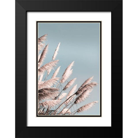 Pretty Pampas II Black Modern Wood Framed Art Print with Double Matting by Bergham, Brent