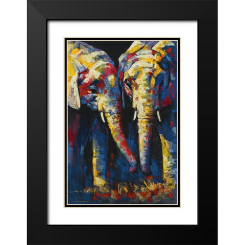 Vibrant Africa Black Modern Wood Framed Art Print with Double Matting by Orme, E. Anthony