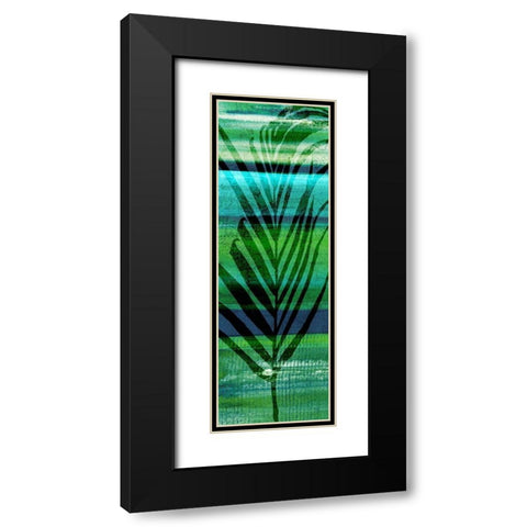 Seychelles Palm I Black Modern Wood Framed Art Print with Double Matting by Jill, Susan