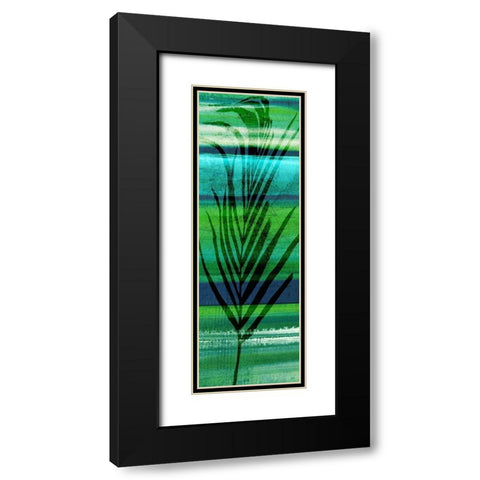 Seychelles Palm II Black Modern Wood Framed Art Print with Double Matting by Jill, Susan