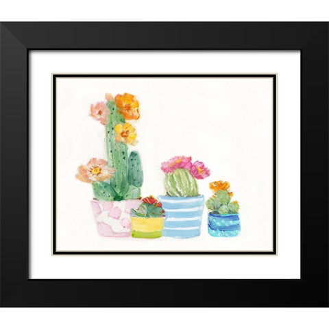 Cacti Conglomerate I Black Modern Wood Framed Art Print with Double Matting by Swatland, Sally