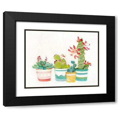 Cacti Conglomerate III Black Modern Wood Framed Art Print with Double Matting by Swatland, Sally