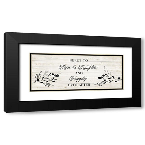 Happily Ever After Black Modern Wood Framed Art Print with Double Matting by Murray, Amanda